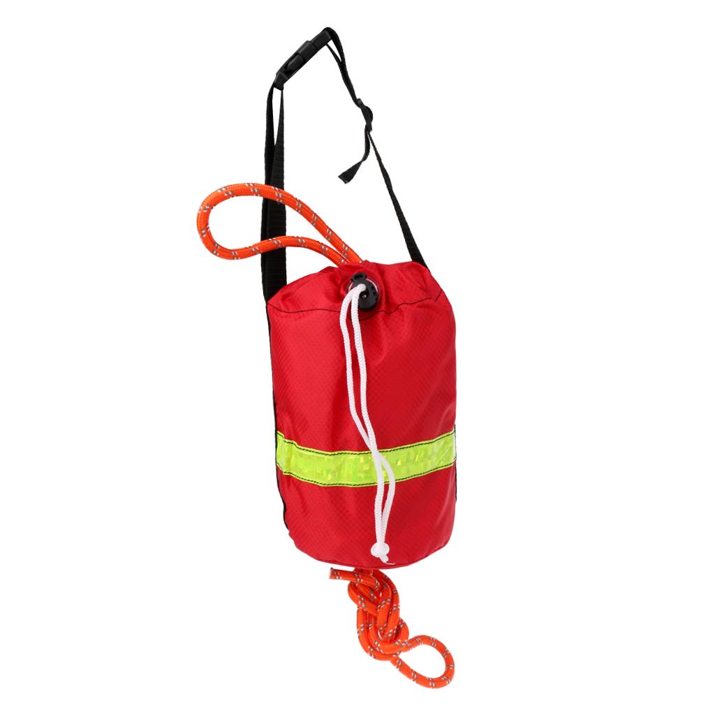 Rescue Rope Throw - Reflective Throw Bag with Rope Polypropylene