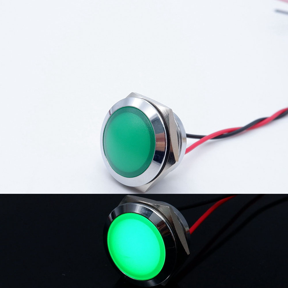 10pcs 12/16/19/22mm Metal LED  - огляд і ціна Signal Panel Orange