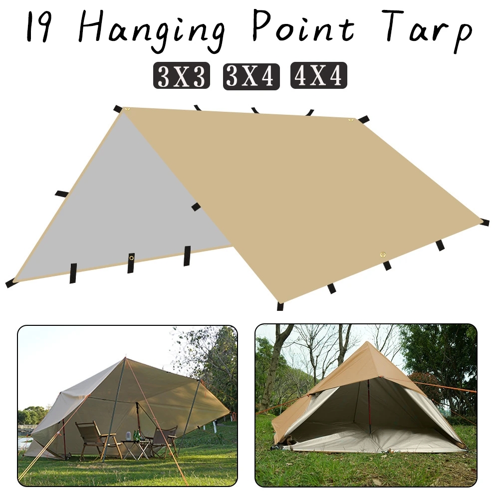 4x4m 4x3m 3x3m 19 Hang Points  - огляд і ціна Emergency Mylar Tent