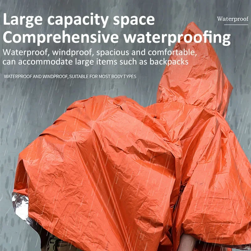 Emergency Raincoat Poncho Hood - огляд і ціна Emergency Poncho Rain