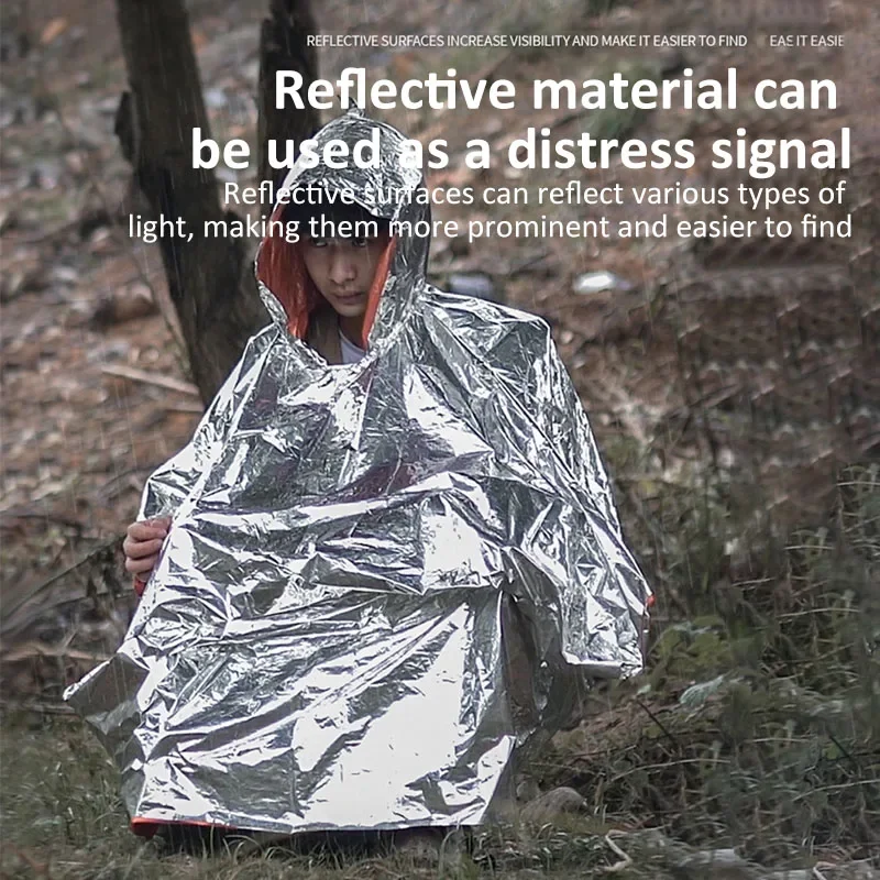 Emergency Raincoat Poncho Hood - огляд і ціна Emergency Poncho Rain