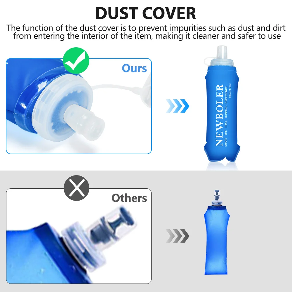 NEWBOLER 300/500ML Water Bottl - огляд і ціна Water Bag Collapsible