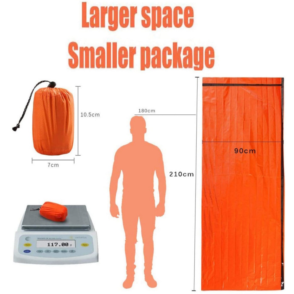 Waterproof Reusable Thermal My - огляд і ціна Emergency Mylar Tent