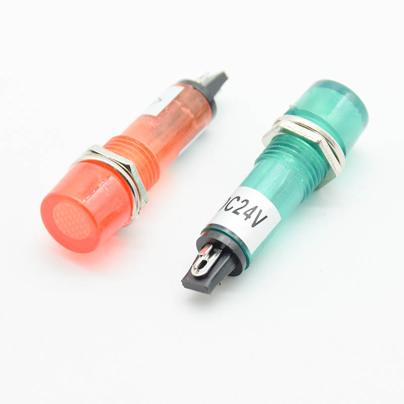 5Pcs 220V 12V 24V DC Mounting  - огляд і ціна Signal Panel Orange