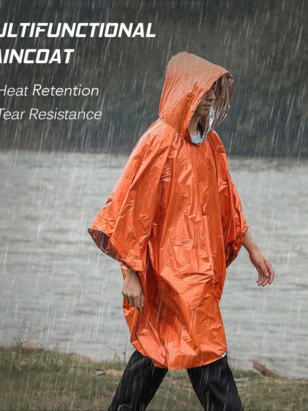3-in-1 Thermal Emergency Rain  - огляд і ціна Emergency Poncho Rain