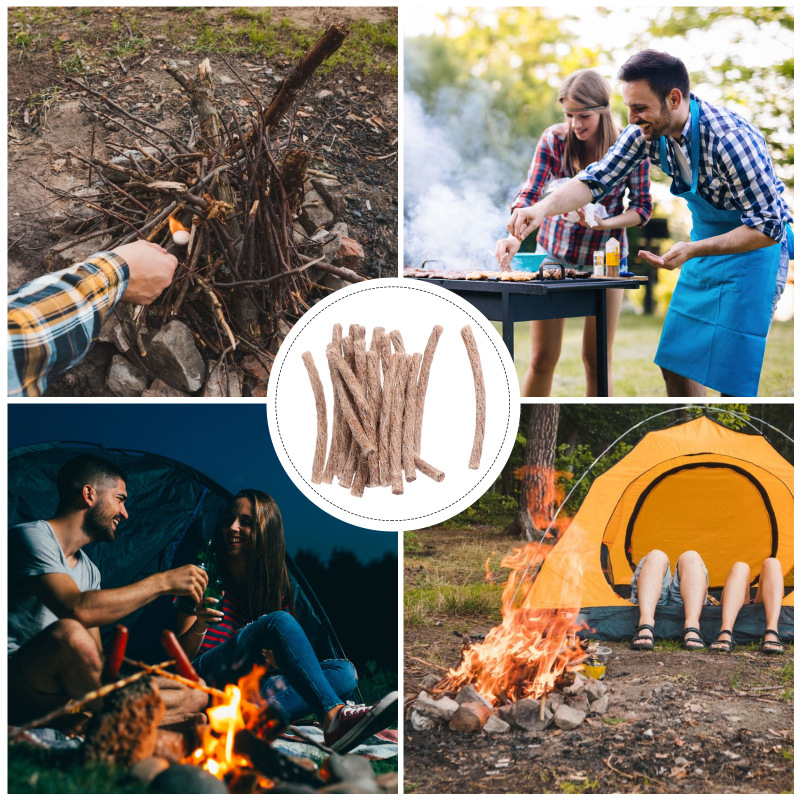 10Pcs Survival Wick Hemp Cord  - огляд і ціна Fire Starting Kit