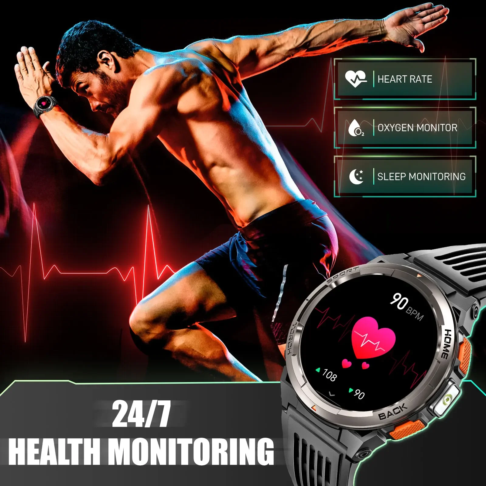 EIGIIS Smart Watch KE5 2024 3A - огляд і ціна Compass Lensatic
