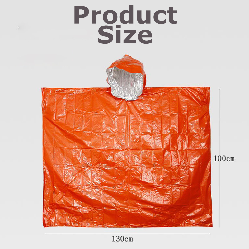 Multifunctional Emergency Rain - огляд і ціна Emergency Poncho Rain
