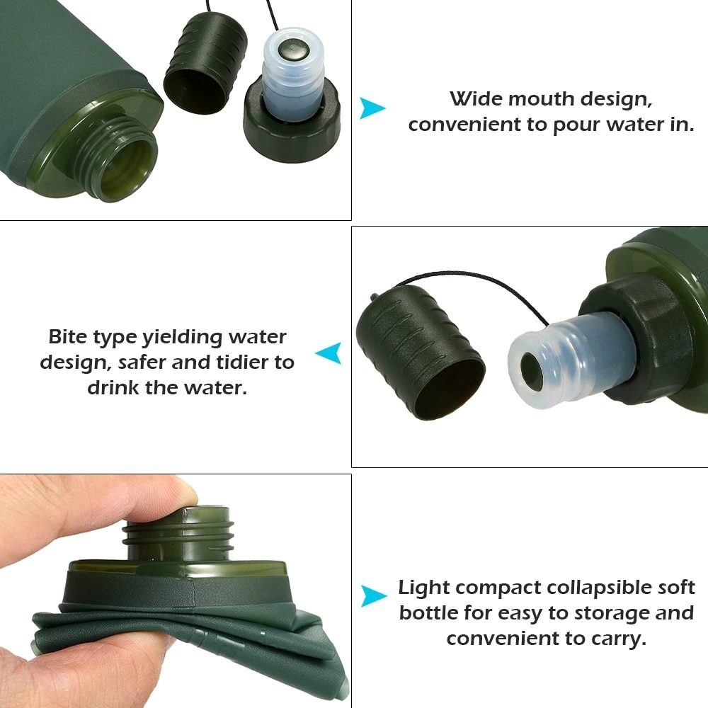 250ml 500ml Foldable Water Bag - огляд і ціна Water Bag Collapsible
