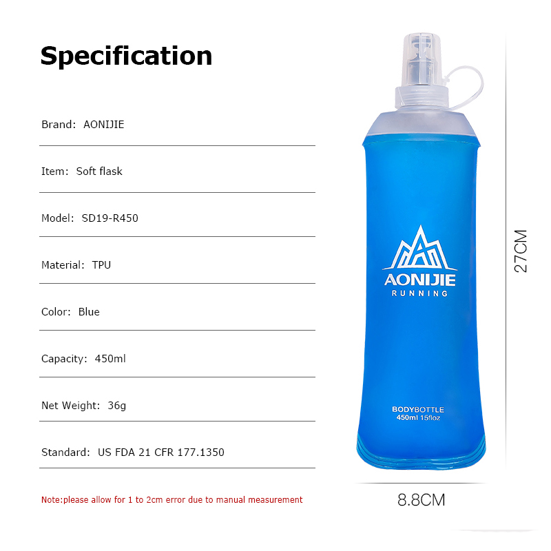 AONIJIE SD19 R450 Soft Flask F - огляд і ціна Water Bag Collapsible