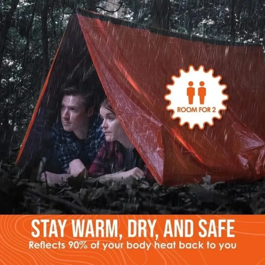 1PC Anti-rain Emergency Sleepi - огляд і ціна Emergency Mylar Tent