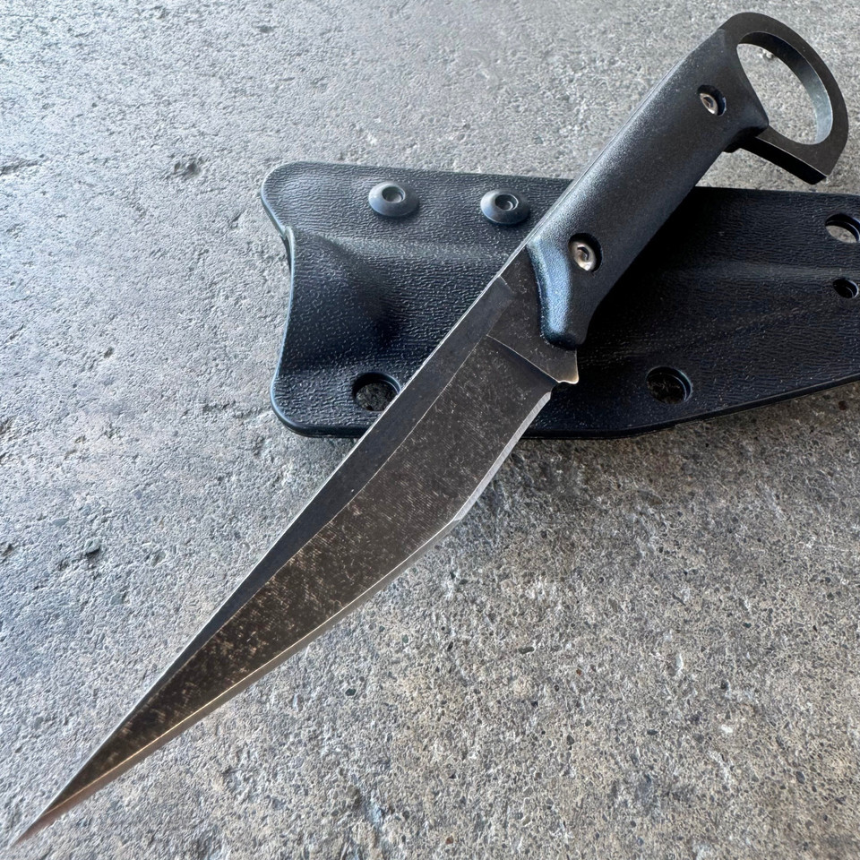 Black Fixed Blade Knife with 5 - огляд і ціна Bushcraft Knife Fixed