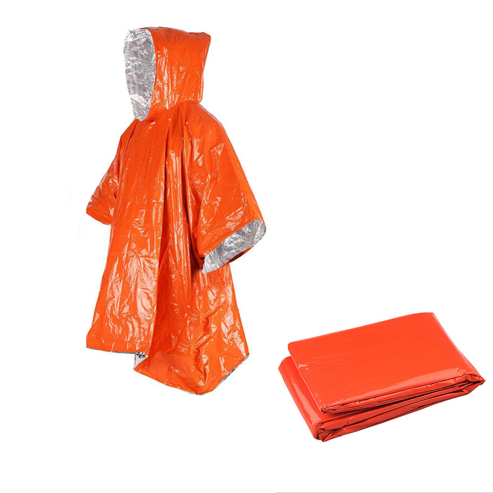 Emergency Disposable Aluminum  - огляд і ціна Emergency Poncho Rain