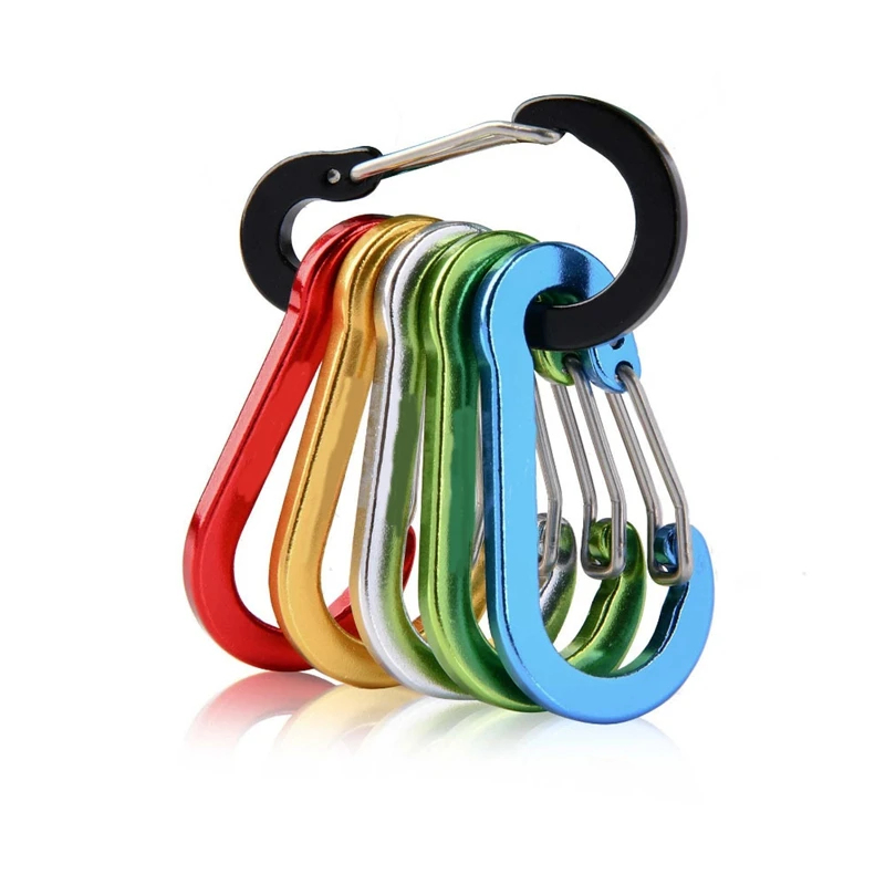 6Pcs Aluminum Alloy Carabiner  - огляд і ціна Fishing Kit Compact
