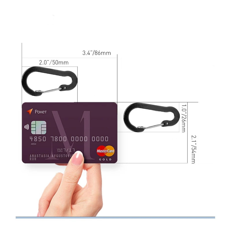 6Pcs Aluminum Alloy Carabiner  - огляд і ціна Fishing Kit Compact