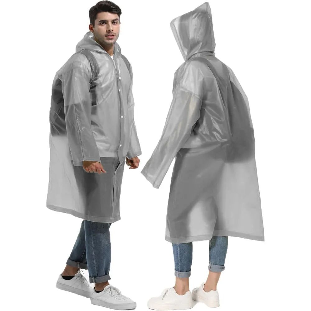 1/2PCS Compact Reusable Rain  - огляд і ціна Emergency Poncho Rain